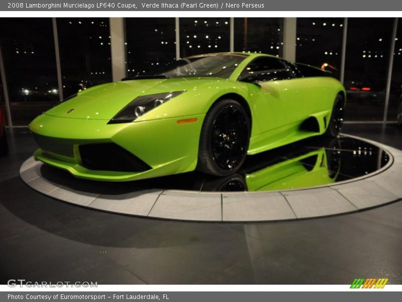 Verde Ithaca (Pearl Green) / Nero Perseus 2008 Lamborghini Murcielago LP640 Coupe