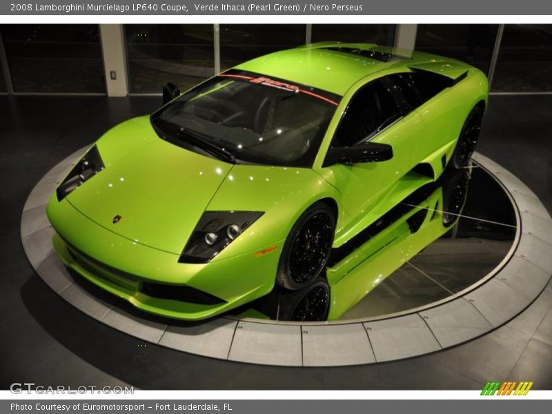 Verde Ithaca (Pearl Green) / Nero Perseus 2008 Lamborghini Murcielago LP640 Coupe
