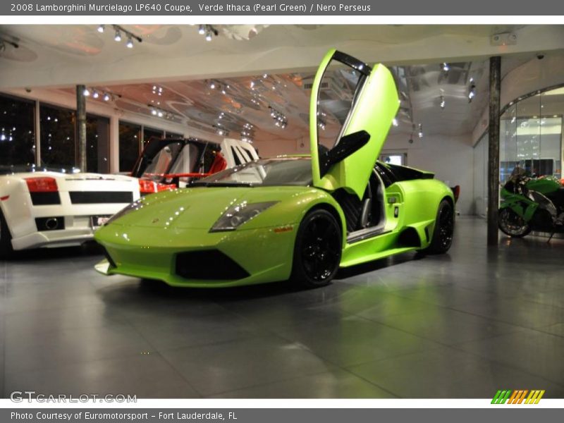 Verde Ithaca (Pearl Green) / Nero Perseus 2008 Lamborghini Murcielago LP640 Coupe