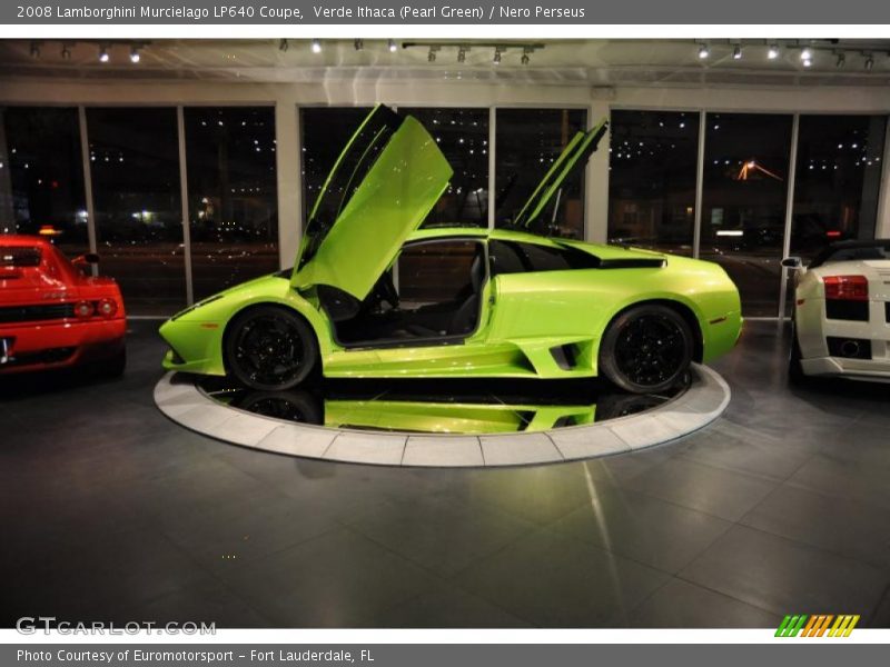 Verde Ithaca (Pearl Green) / Nero Perseus 2008 Lamborghini Murcielago LP640 Coupe