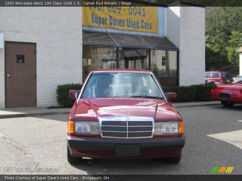 Garnet Red Metallic / Beige 1993 Mercedes-Benz 190 Class 190E 2.6