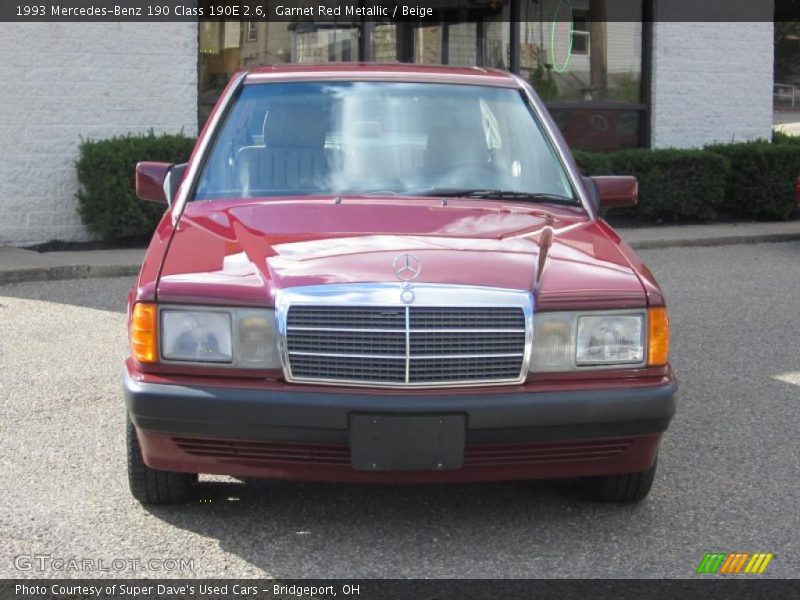 Garnet Red Metallic / Beige 1993 Mercedes-Benz 190 Class 190E 2.6