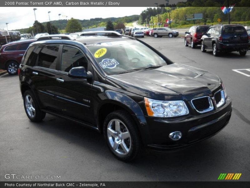 Carbon Black Metallic / Ebony 2008 Pontiac Torrent GXP AWD