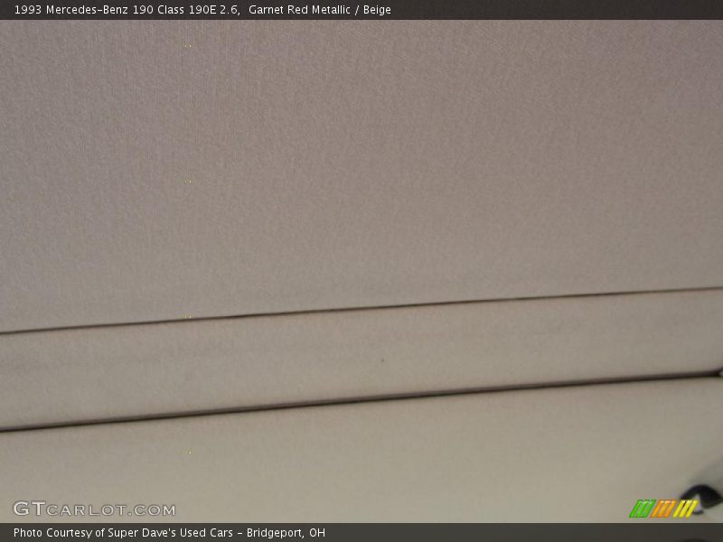 Garnet Red Metallic / Beige 1993 Mercedes-Benz 190 Class 190E 2.6