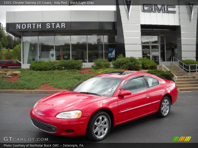 Indy Red / Black/Light Gray 2001 Chrysler Sebring LXi Coupe