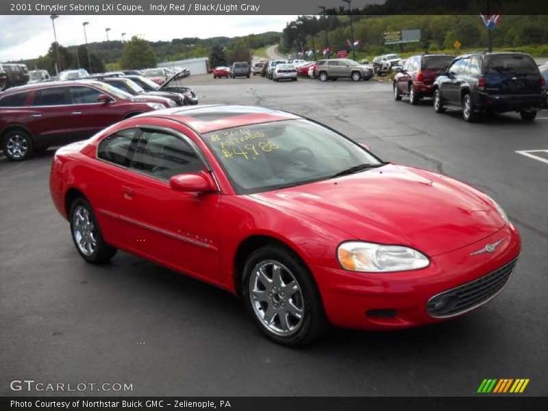 Indy Red / Black/Light Gray 2001 Chrysler Sebring LXi Coupe