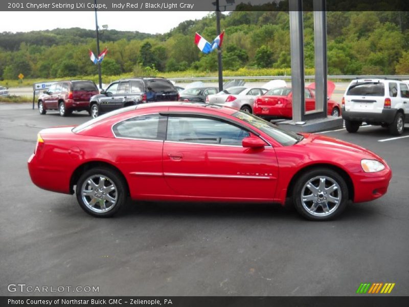 Indy Red / Black/Light Gray 2001 Chrysler Sebring LXi Coupe