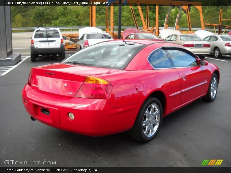 Indy Red / Black/Light Gray 2001 Chrysler Sebring LXi Coupe