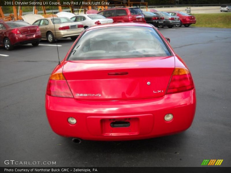 Indy Red / Black/Light Gray 2001 Chrysler Sebring LXi Coupe