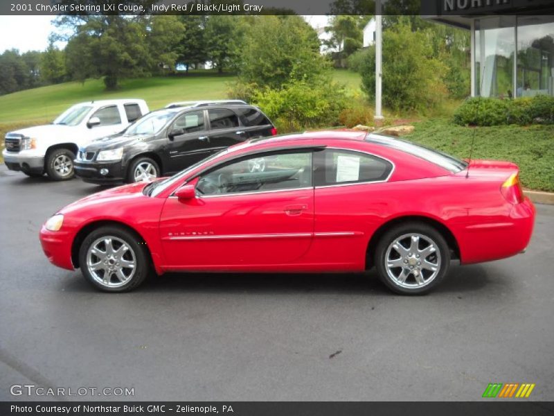 Indy Red / Black/Light Gray 2001 Chrysler Sebring LXi Coupe