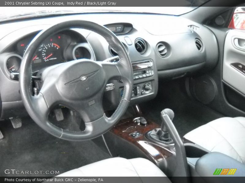 Indy Red / Black/Light Gray 2001 Chrysler Sebring LXi Coupe
