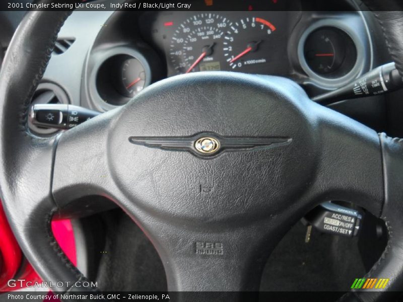 Indy Red / Black/Light Gray 2001 Chrysler Sebring LXi Coupe