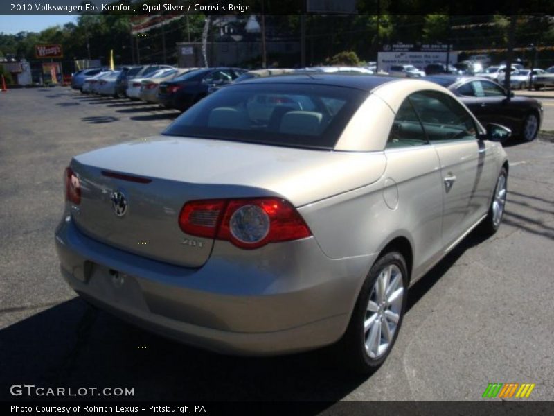 Opal Silver / Cornsilk Beige 2010 Volkswagen Eos Komfort