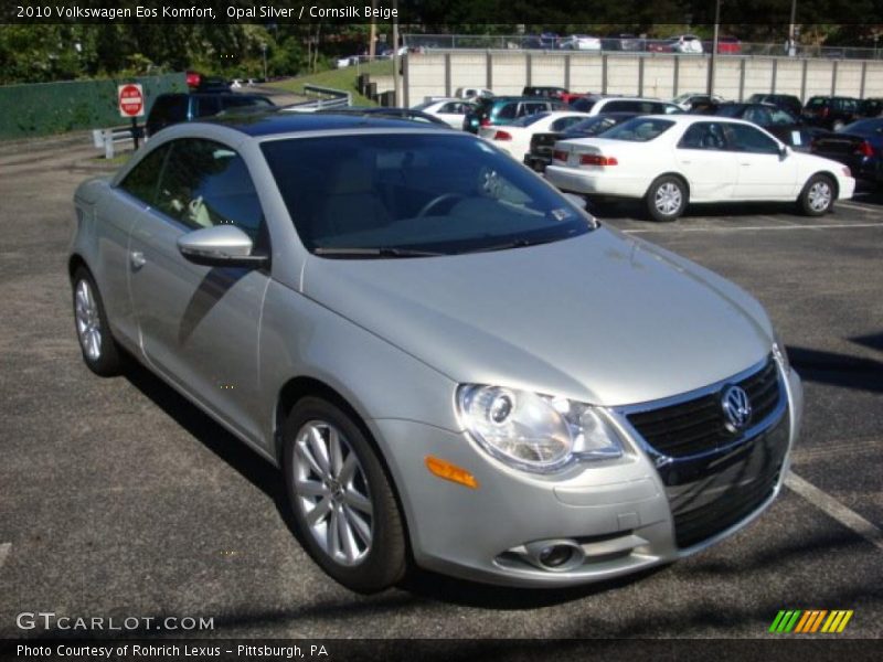 Opal Silver / Cornsilk Beige 2010 Volkswagen Eos Komfort