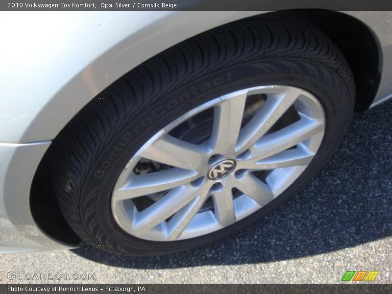 Opal Silver / Cornsilk Beige 2010 Volkswagen Eos Komfort