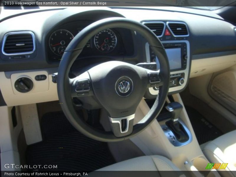 Opal Silver / Cornsilk Beige 2010 Volkswagen Eos Komfort
