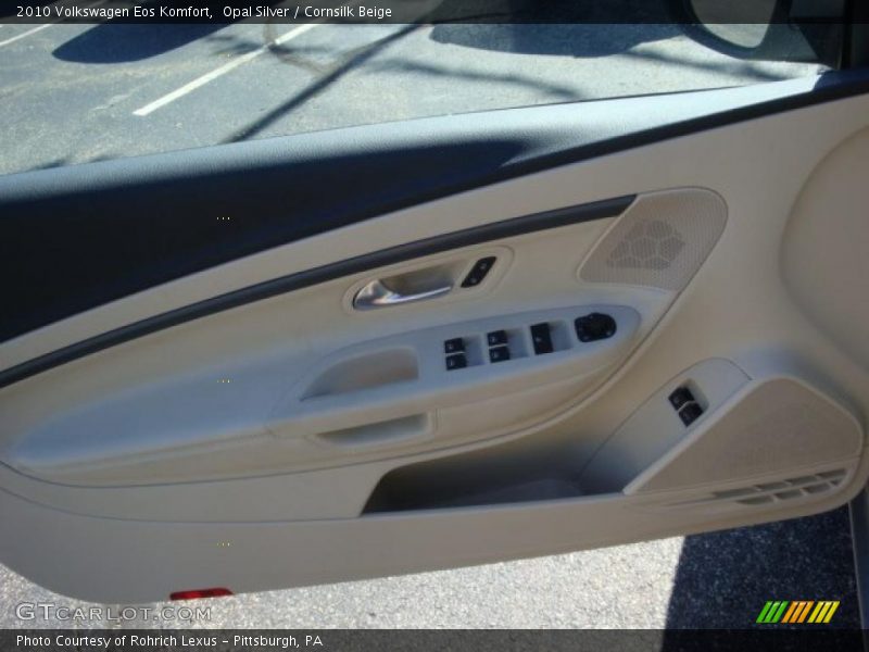 Opal Silver / Cornsilk Beige 2010 Volkswagen Eos Komfort