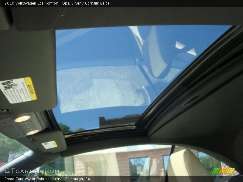 Opal Silver / Cornsilk Beige 2010 Volkswagen Eos Komfort