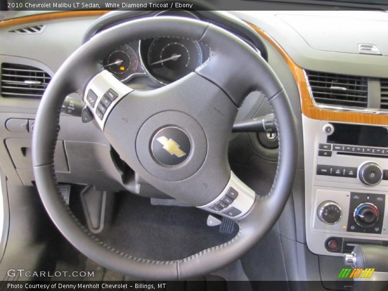 White Diamond Tricoat / Ebony 2010 Chevrolet Malibu LT Sedan