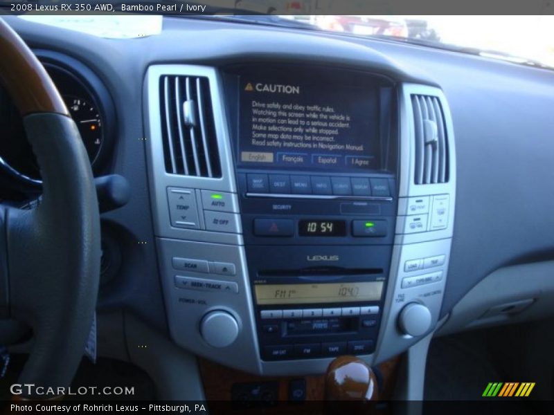 Bamboo Pearl / Ivory 2008 Lexus RX 350 AWD