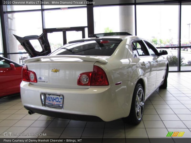 White Diamond Tricoat / Ebony 2010 Chevrolet Malibu LT Sedan