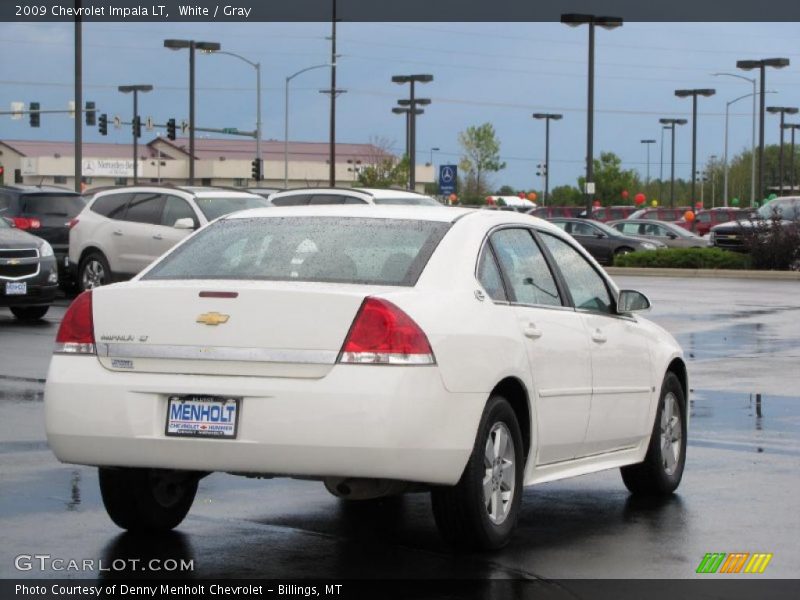 White / Gray 2009 Chevrolet Impala LT