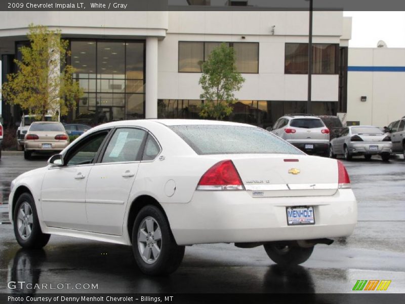 White / Gray 2009 Chevrolet Impala LT