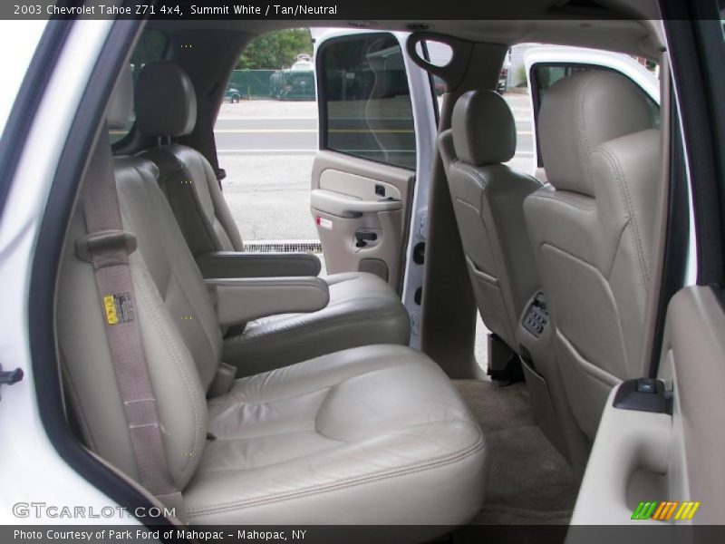 Summit White / Tan/Neutral 2003 Chevrolet Tahoe Z71 4x4