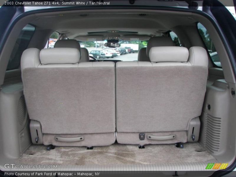 Summit White / Tan/Neutral 2003 Chevrolet Tahoe Z71 4x4