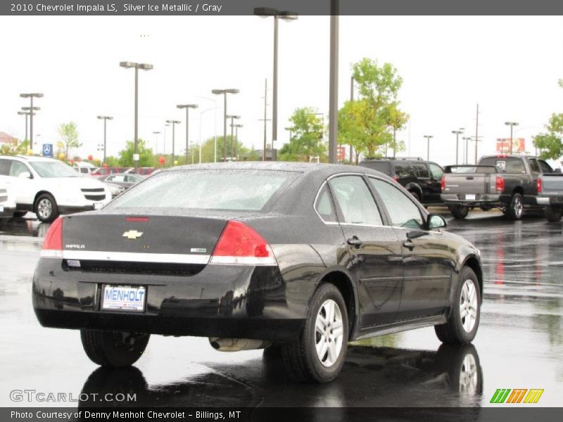 Silver Ice Metallic / Gray 2010 Chevrolet Impala LS