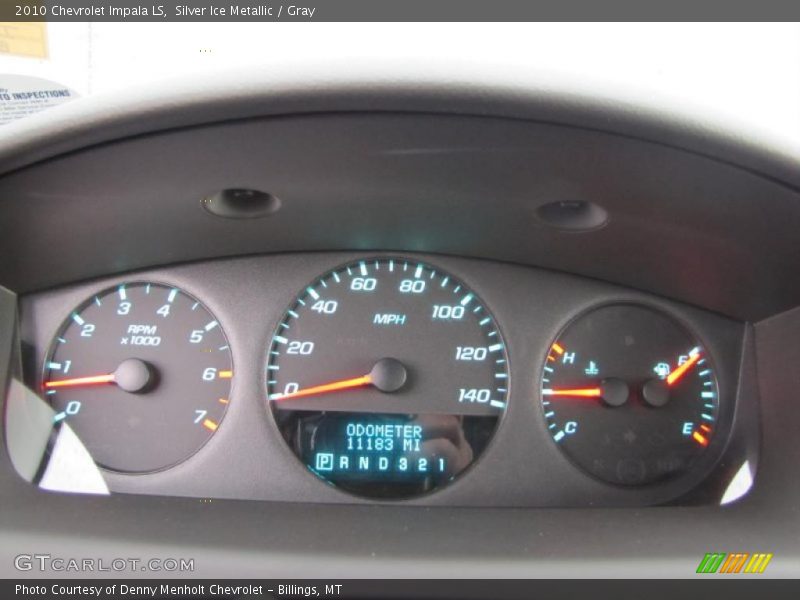 Silver Ice Metallic / Gray 2010 Chevrolet Impala LS
