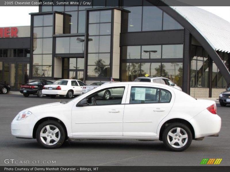 Summit White / Gray 2005 Chevrolet Cobalt Sedan