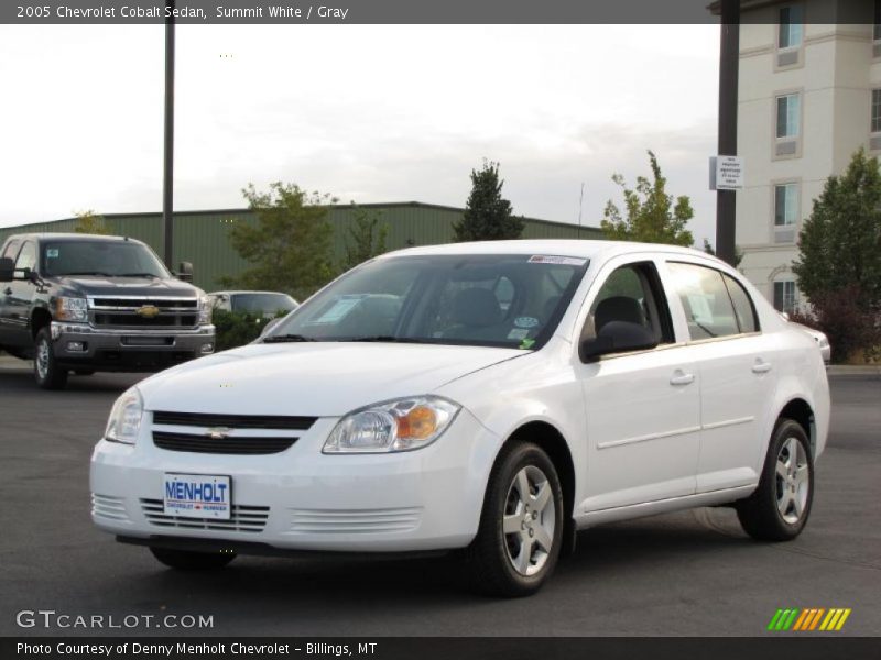 Summit White / Gray 2005 Chevrolet Cobalt Sedan