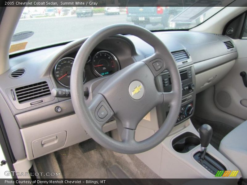 Summit White / Gray 2005 Chevrolet Cobalt Sedan