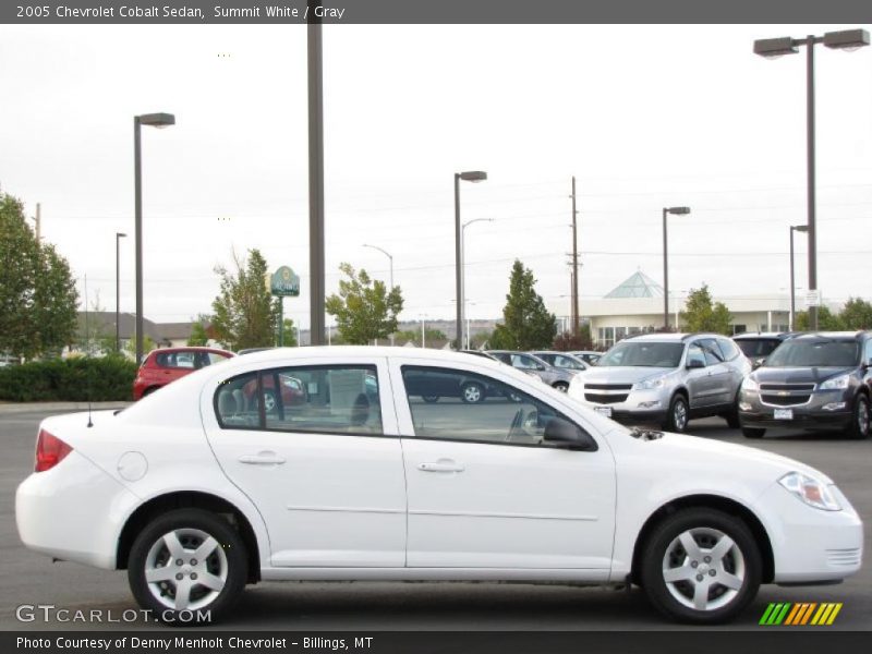 Summit White / Gray 2005 Chevrolet Cobalt Sedan