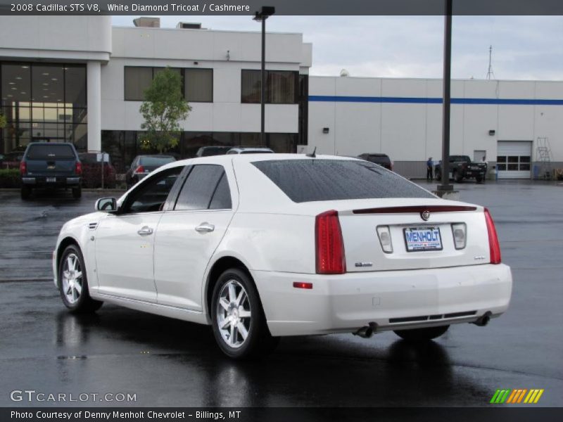 White Diamond Tricoat / Cashmere 2008 Cadillac STS V8