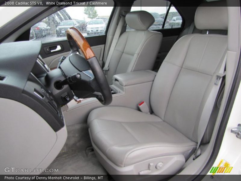 White Diamond Tricoat / Cashmere 2008 Cadillac STS V8