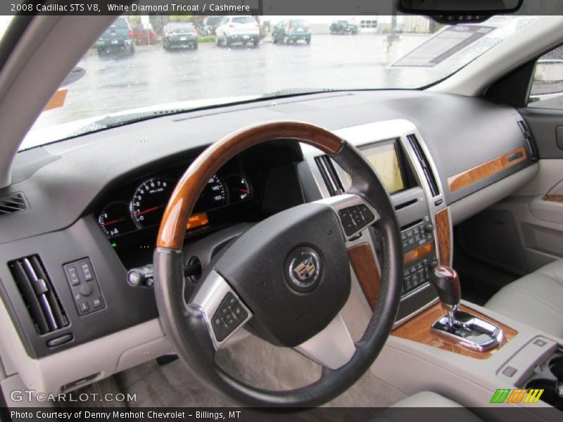 White Diamond Tricoat / Cashmere 2008 Cadillac STS V8