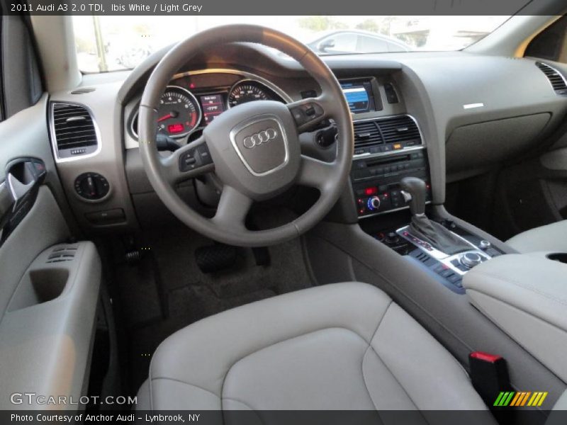 Ibis White / Light Grey 2011 Audi A3 2.0 TDI
