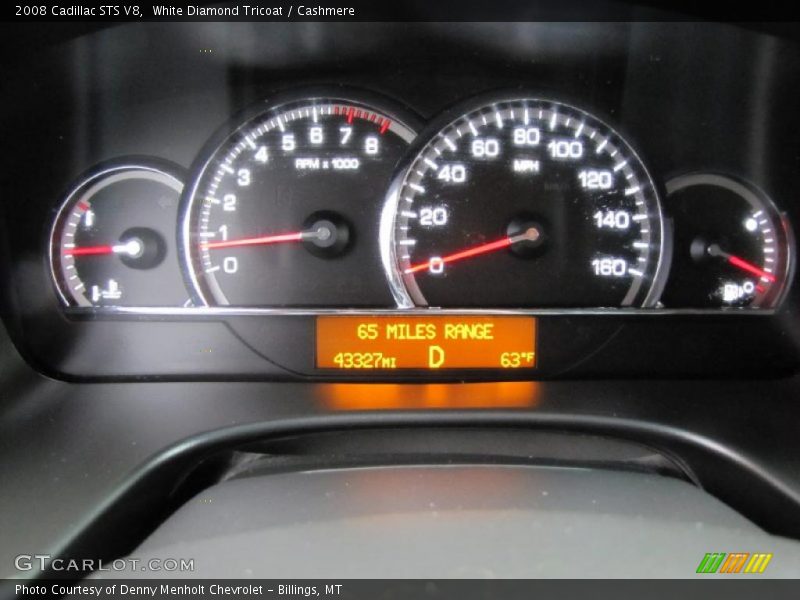 White Diamond Tricoat / Cashmere 2008 Cadillac STS V8