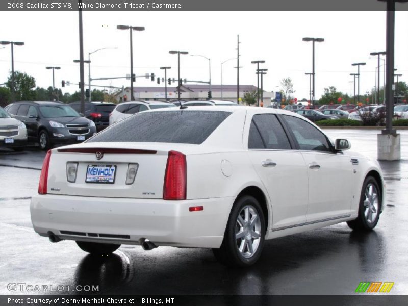 White Diamond Tricoat / Cashmere 2008 Cadillac STS V8