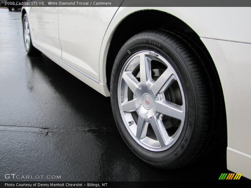 White Diamond Tricoat / Cashmere 2008 Cadillac STS V8