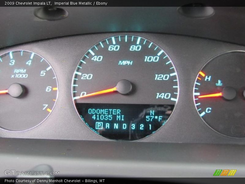 Imperial Blue Metallic / Ebony 2009 Chevrolet Impala LT
