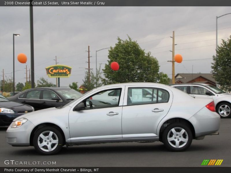 Ultra Silver Metallic / Gray 2008 Chevrolet Cobalt LS Sedan