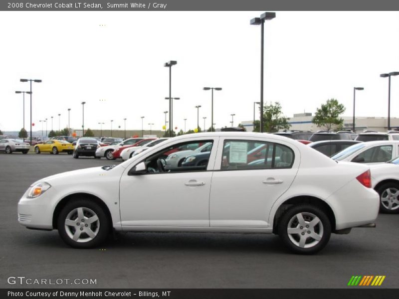 Summit White / Gray 2008 Chevrolet Cobalt LT Sedan