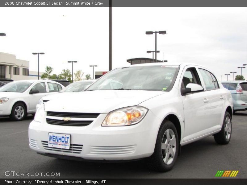 Summit White / Gray 2008 Chevrolet Cobalt LT Sedan