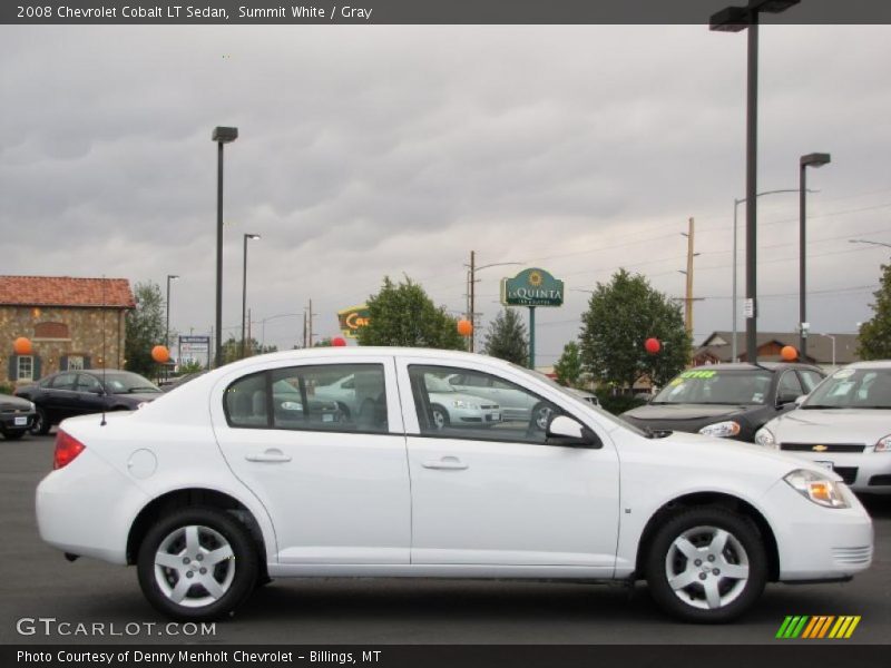 Summit White / Gray 2008 Chevrolet Cobalt LT Sedan