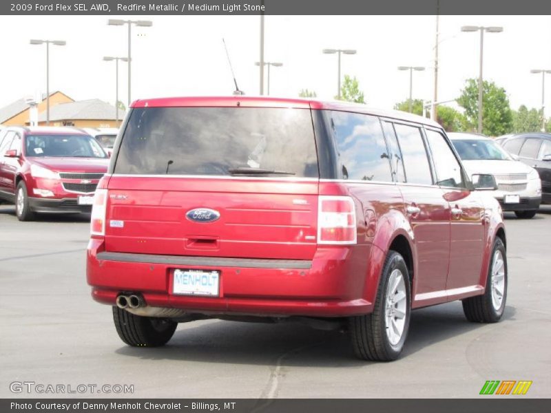 Redfire Metallic / Medium Light Stone 2009 Ford Flex SEL AWD