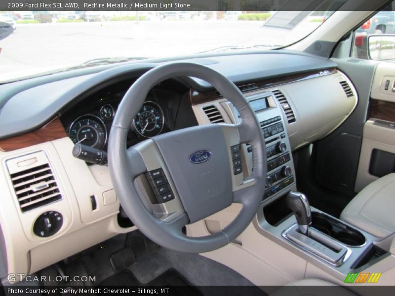 Redfire Metallic / Medium Light Stone 2009 Ford Flex SEL AWD