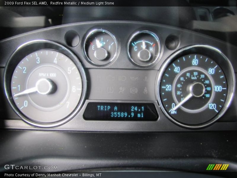 Redfire Metallic / Medium Light Stone 2009 Ford Flex SEL AWD